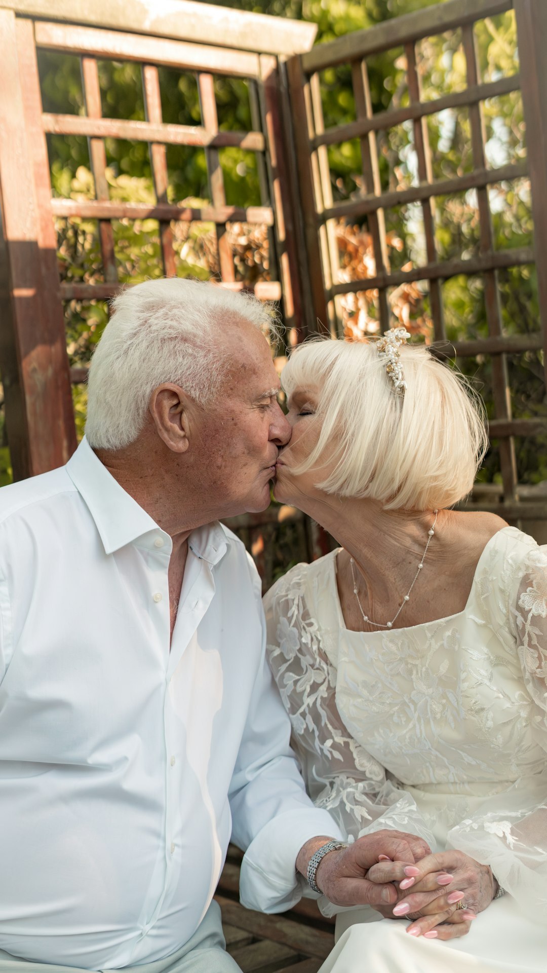 happy senior couple outdoors